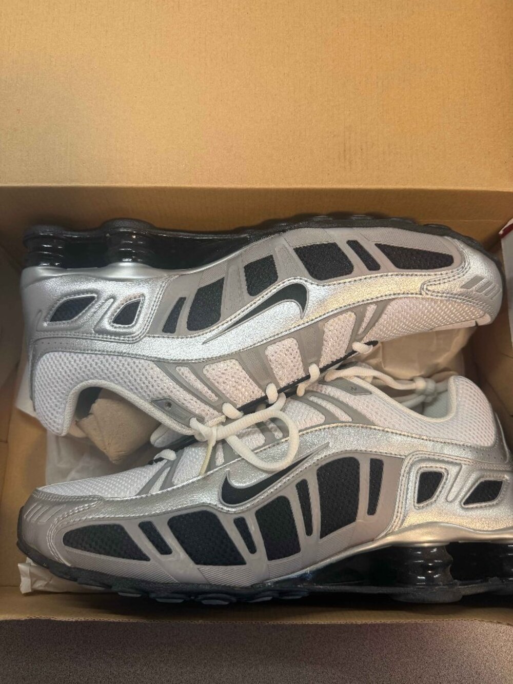 Nike Shox Turbo 3.2 SL – Men’s 11 – White/Black/Silver – NEW w/ Box